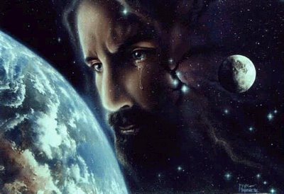 Jesus Viewing Earth