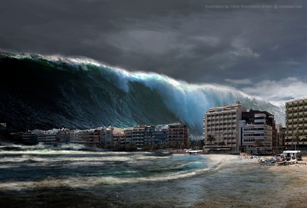 Mega Tsunami Scene