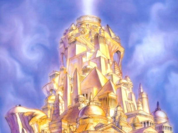 Heavenly golden city (New Jerusalem)